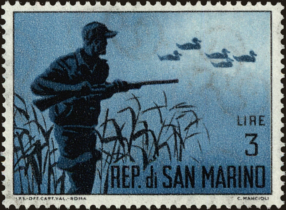 Front view of San Marino 531 collectors stamp