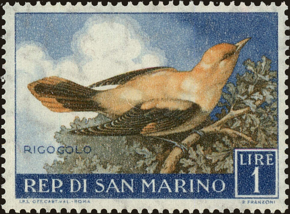 Front view of San Marino 446 collectors stamp