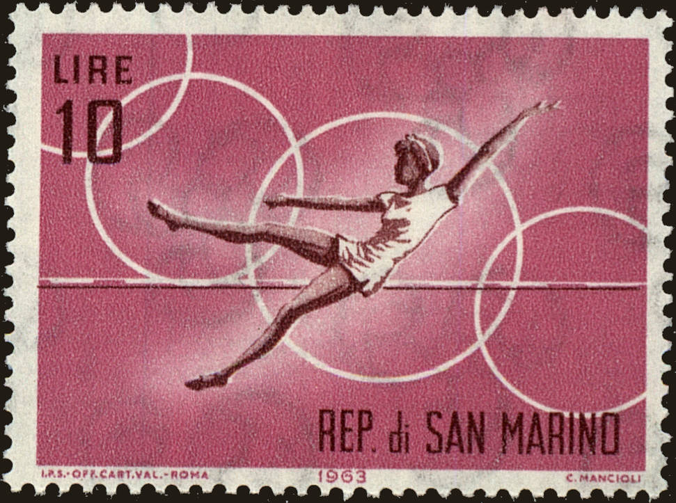 Front view of San Marino 577 collectors stamp