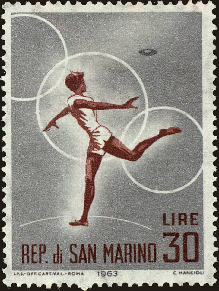 Front view of San Marino 578 collectors stamp