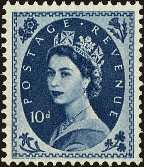 Front view of Great Britain 366 collectors stamp