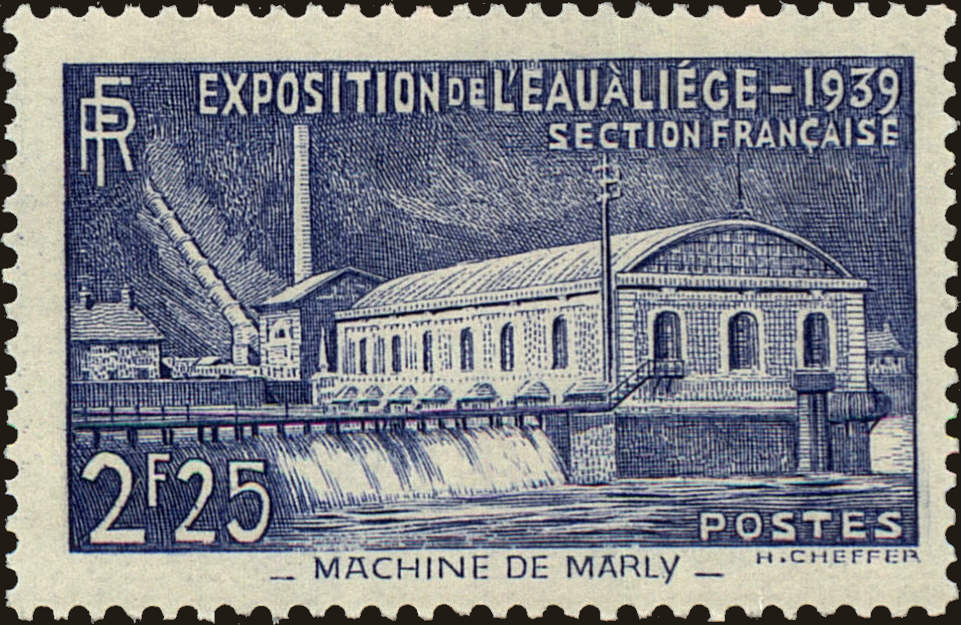 Front view of France 388 collectors stamp