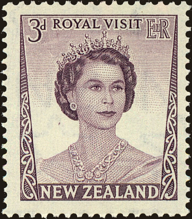 Front view of New Zealand 286 collectors stamp