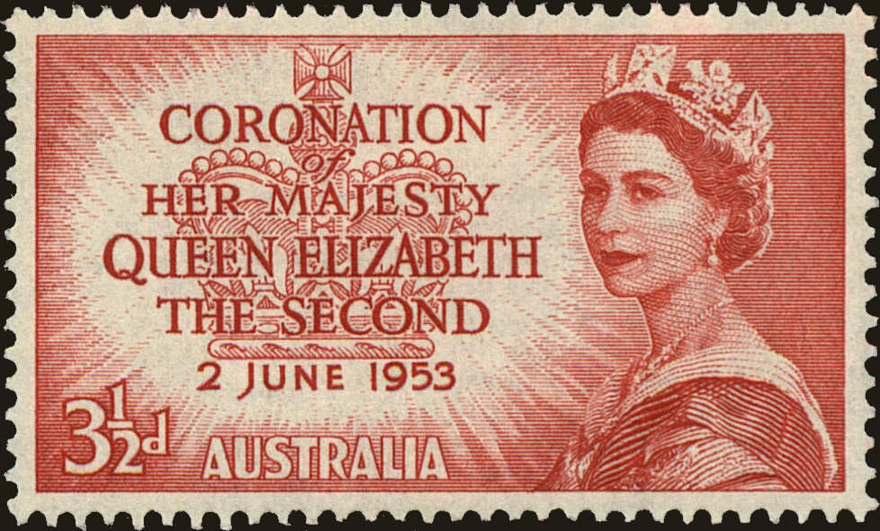 Front view of Australia 259 collectors stamp