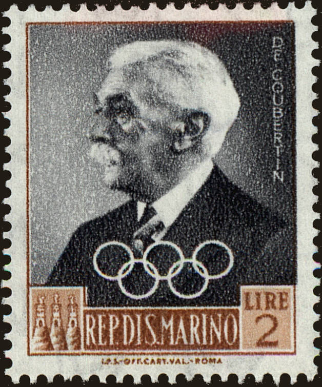 Front view of San Marino 427 collectors stamp