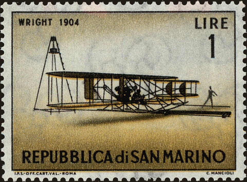 Front view of San Marino 509 collectors stamp