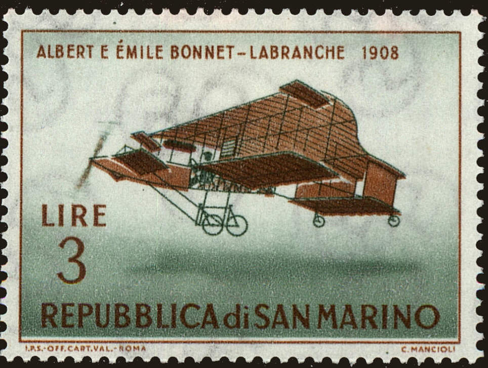 Front view of San Marino 511 collectors stamp