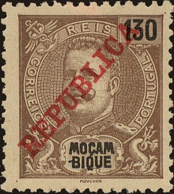 Front view of Mozambique 109 collectors stamp
