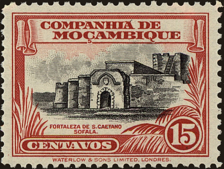 Front view of Mozambique Company 178 collectors stamp