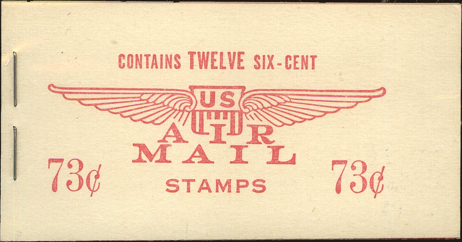 Front view of United States BKC4 collectors stamp