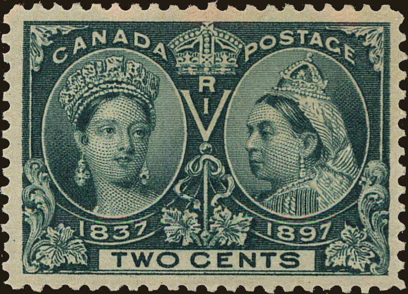 Front view of Canada 52 collectors stamp
