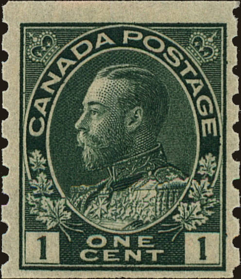 Front view of Canada 125 collectors stamp