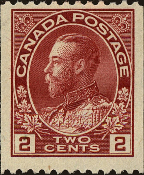 Front view of Canada 132 collectors stamp