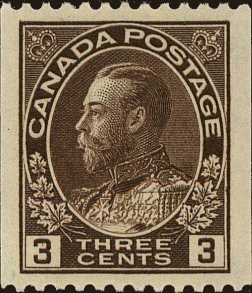 Front view of Canada 134 collectors stamp