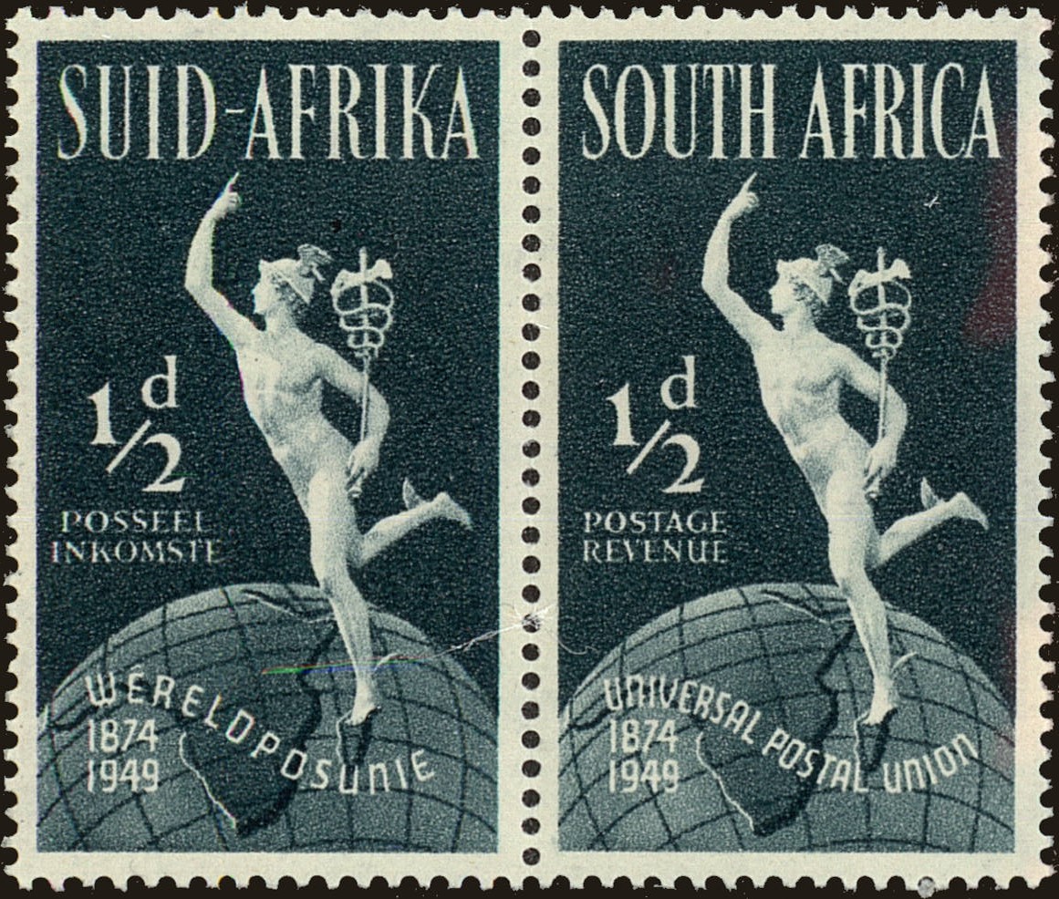 Front view of South Africa 109 collectors stamp