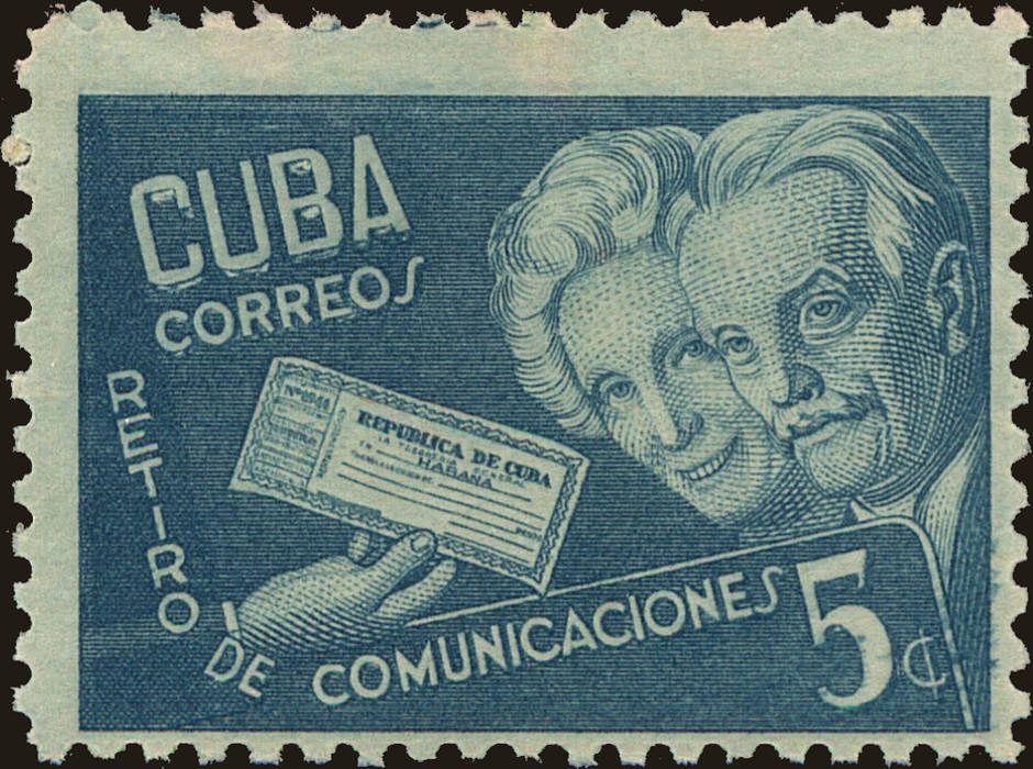 Front view of Cuba (Republic) 398 collectors stamp