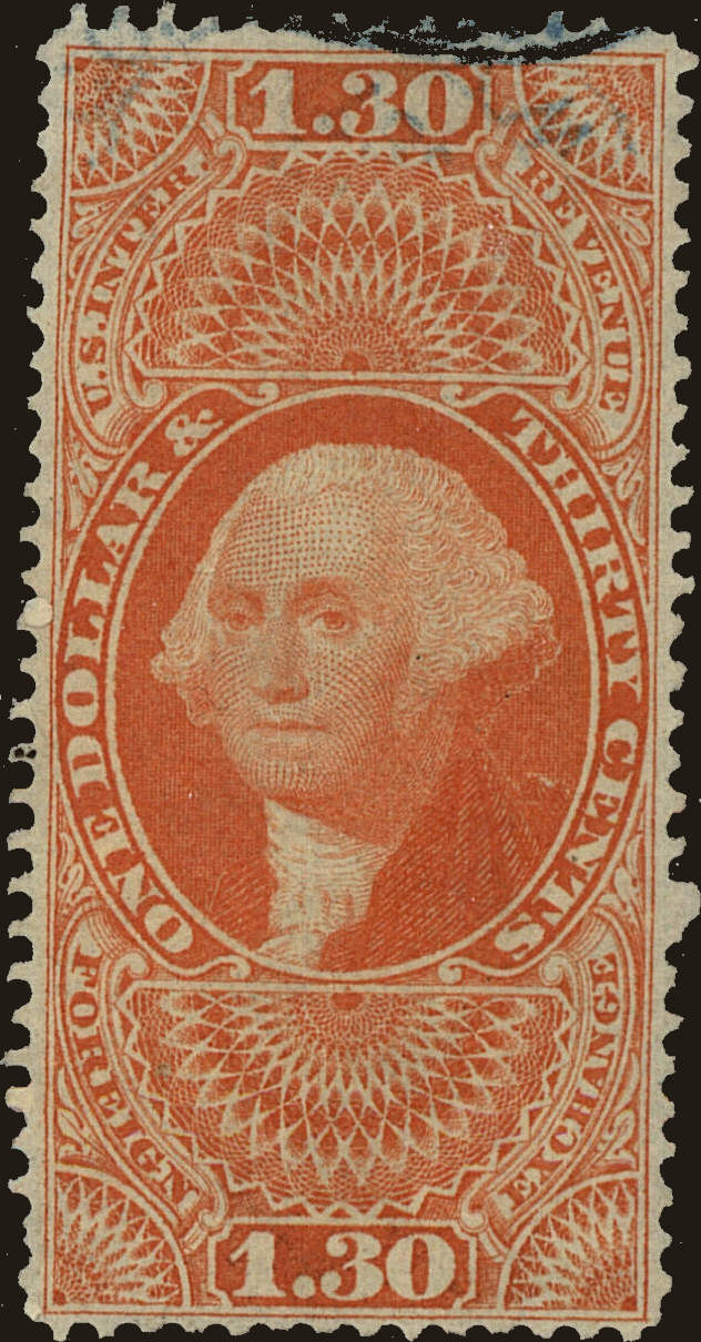 Front view of United States R77 collectors stamp