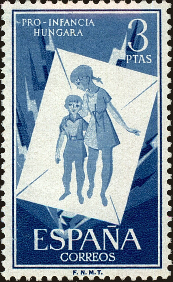 Front view of Spain 862 collectors stamp