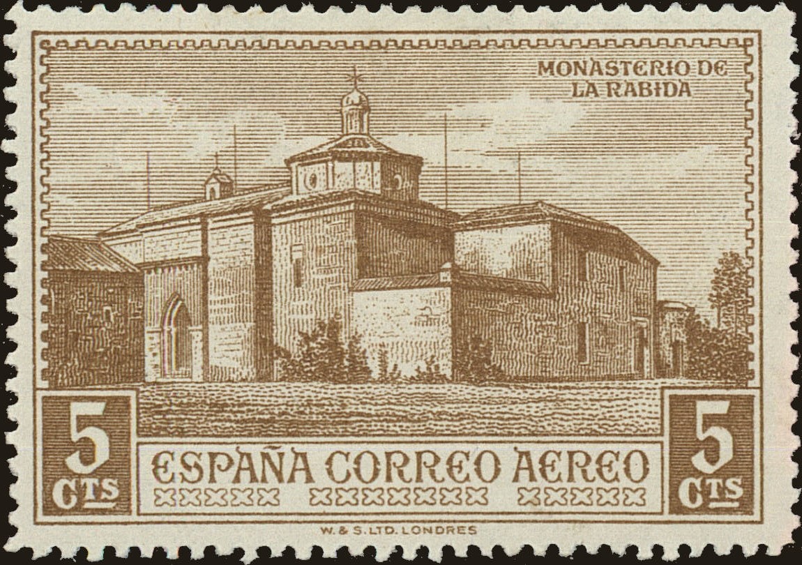 Front view of Spain C32 collectors stamp