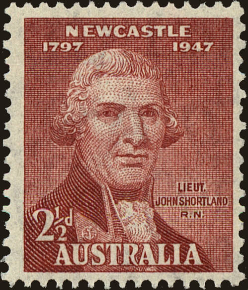 Front view of Australia 207 collectors stamp