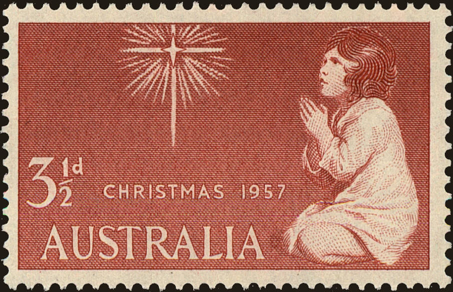 Front view of Australia 306 collectors stamp