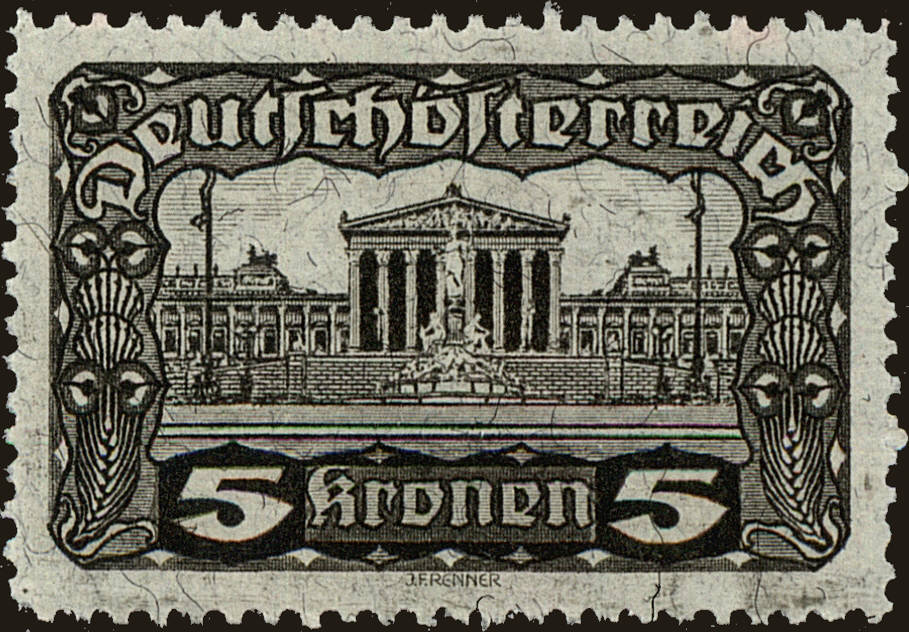 Front view of Austria 223 collectors stamp