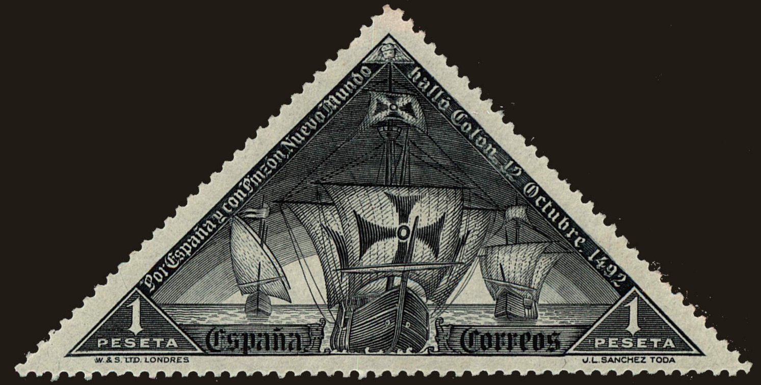 Front view of Spain 430 collectors stamp