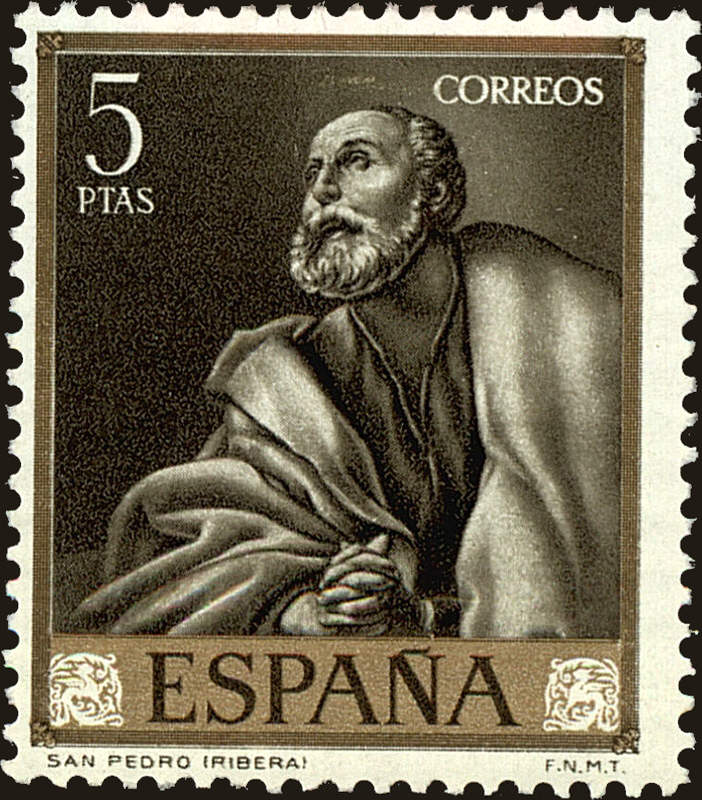 Front view of Spain 1167 collectors stamp