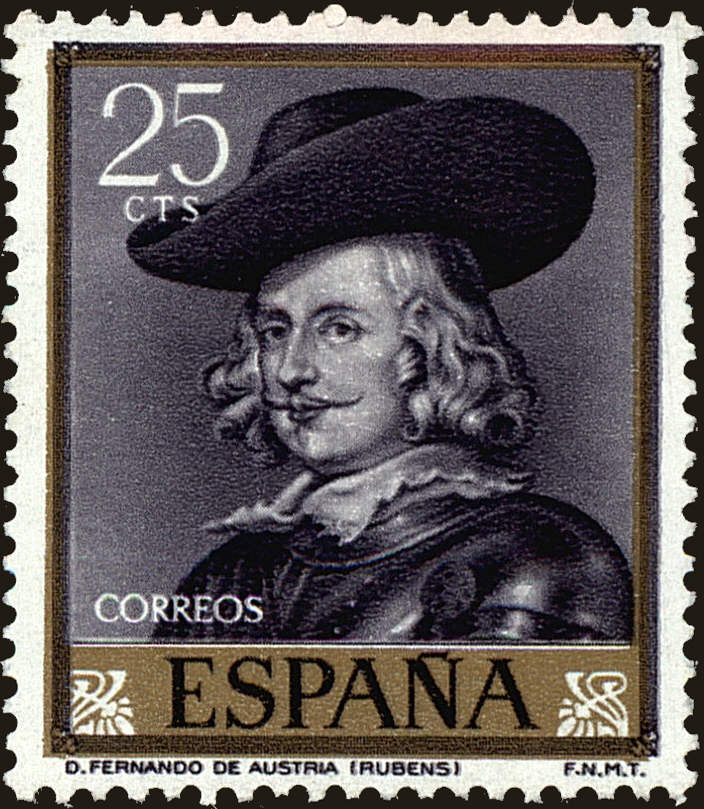 Front view of Spain 1111 collectors stamp
