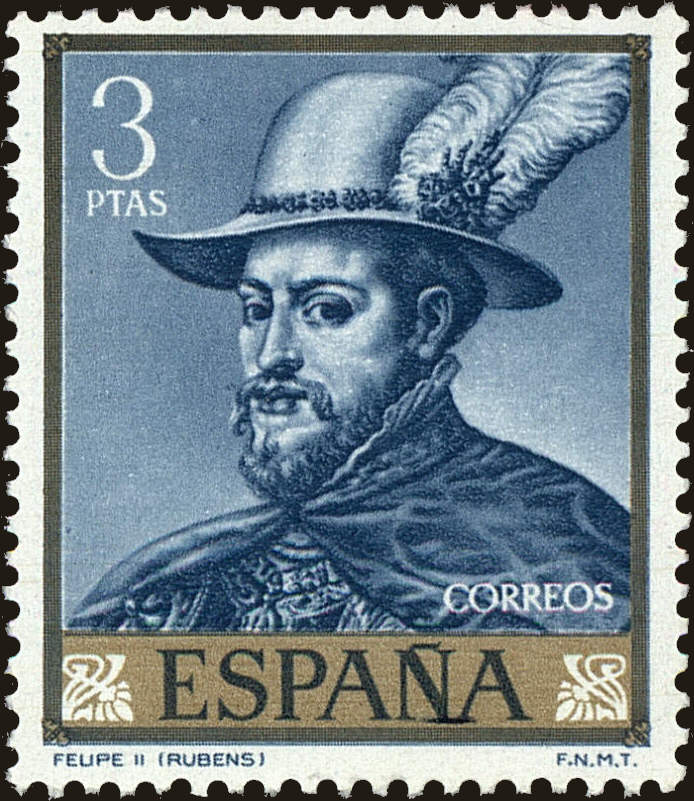 Front view of Spain 1113 collectors stamp