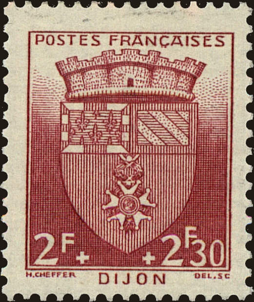 Front view of France B141 collectors stamp