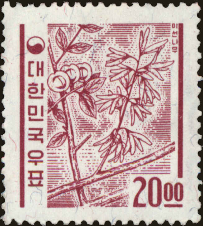 Front view of Korea 393 collectors stamp
