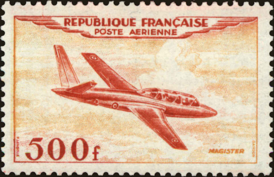 Front view of France C31 collectors stamp