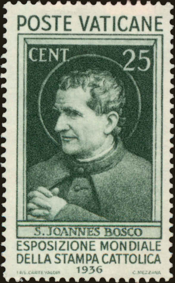 Front view of Vatican City 49 collectors stamp