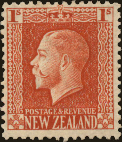 Front view of New Zealand 159 collectors stamp