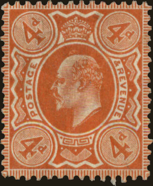 Front view of Great Britain 144 collectors stamp