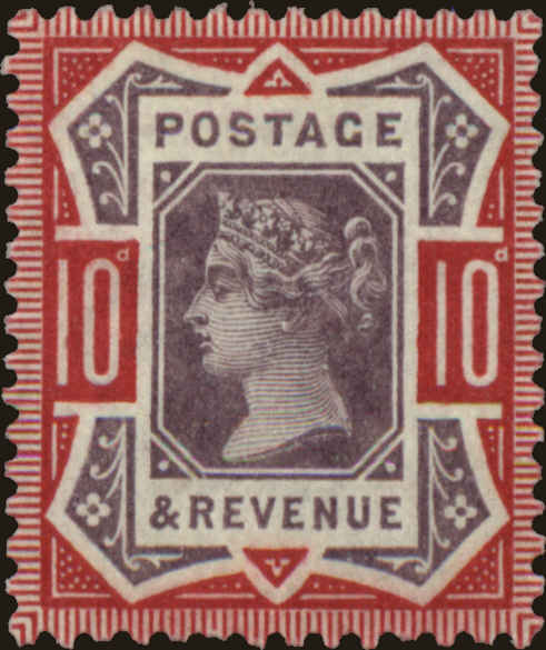 Front view of Great Britain 121 collectors stamp