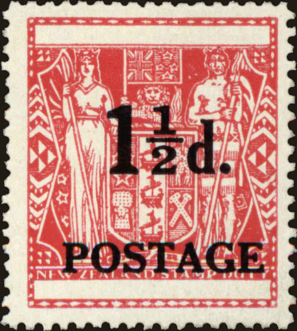 Front view of New Zealand 273 collectors stamp