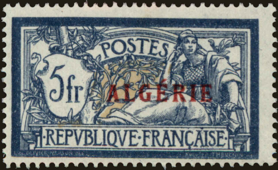 Front view of Algeria 32 collectors stamp