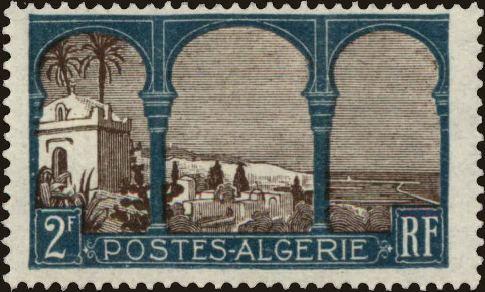 Front view of Algeria 63 collectors stamp