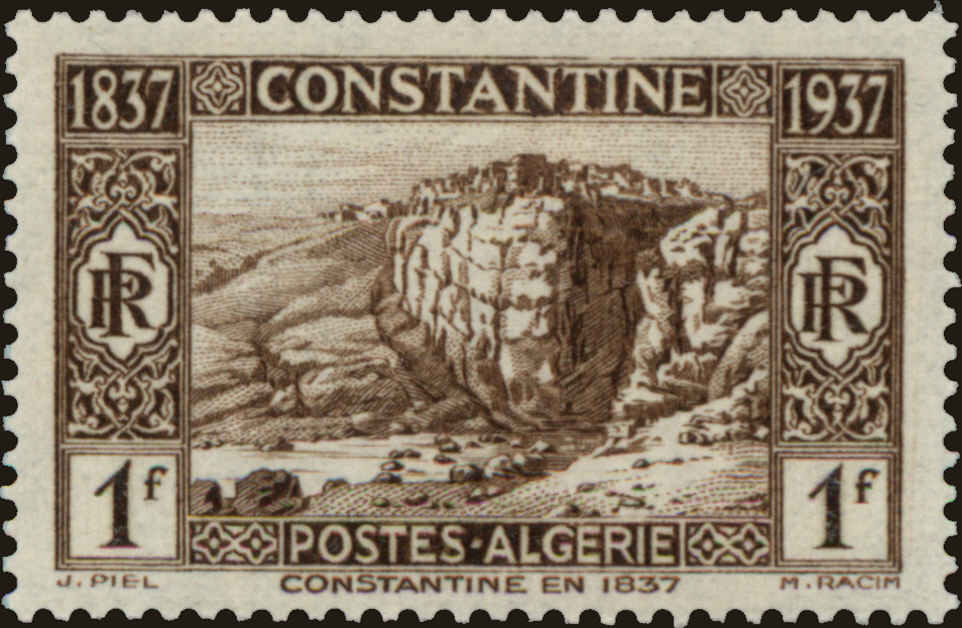 Front view of Algeria 114 collectors stamp