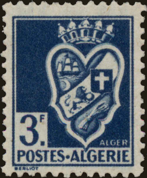 Front view of Algeria 144 collectors stamp