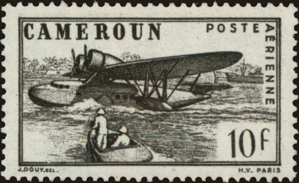 Front view of Cameroun (French) C7E collectors stamp