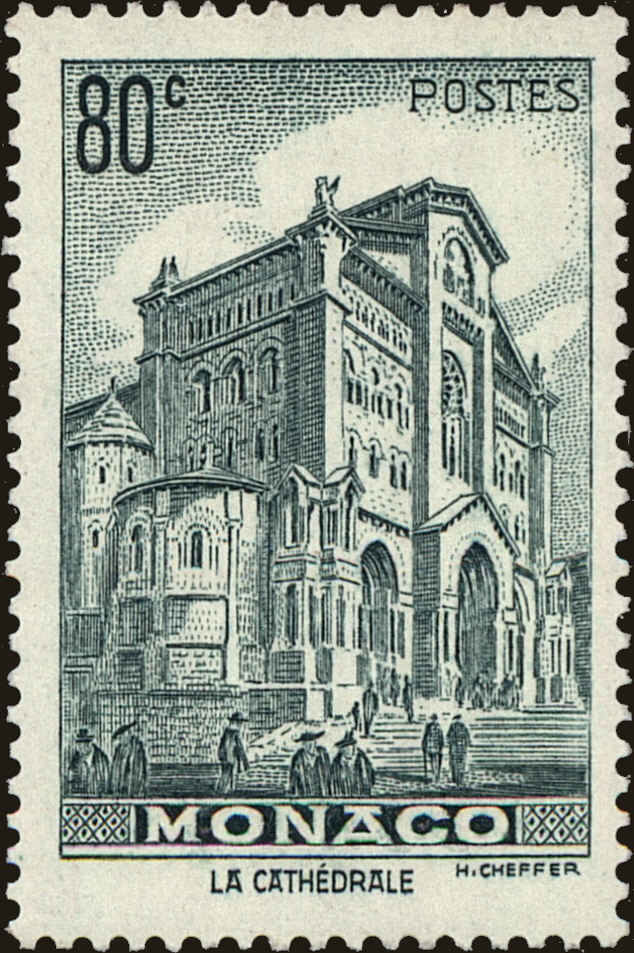 Front view of Monaco 167A collectors stamp