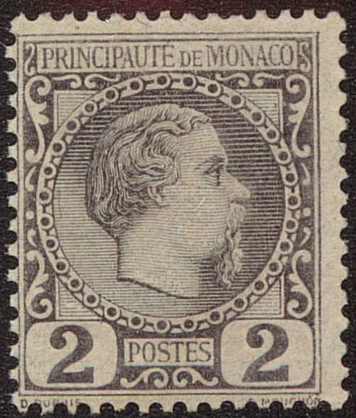 Front view of Monaco 2 collectors stamp