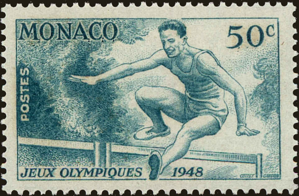 Front view of Monaco 204 collectors stamp