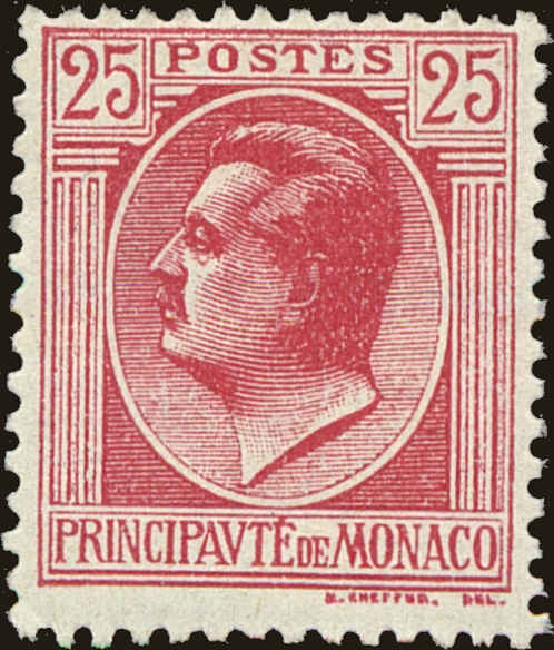 Front view of Monaco 69 collectors stamp
