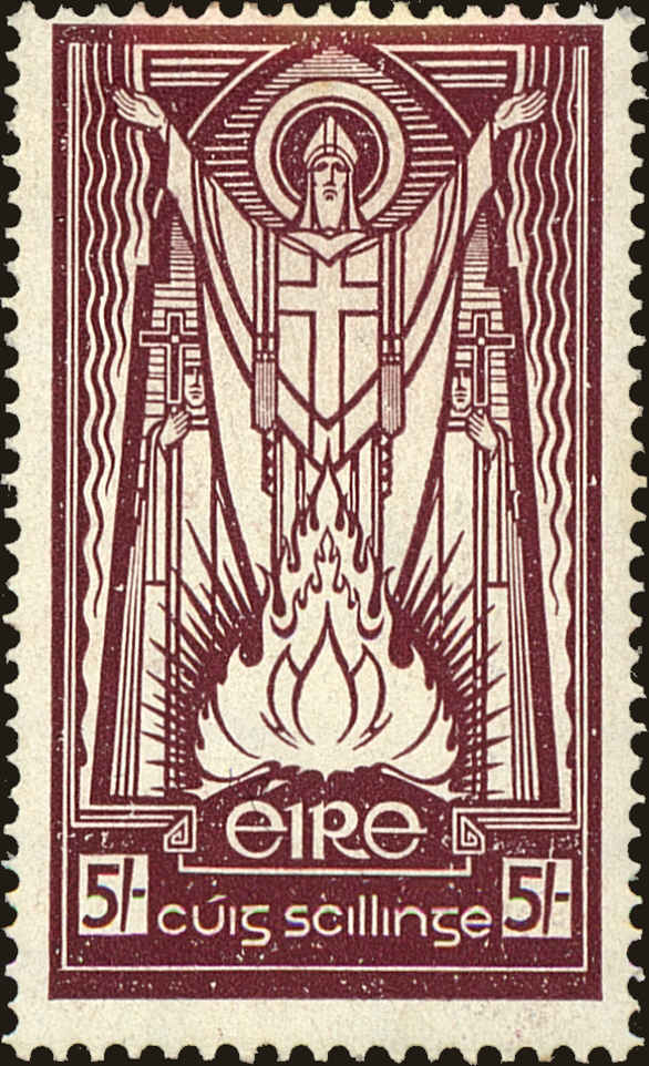 Front view of Ireland 122 collectors stamp