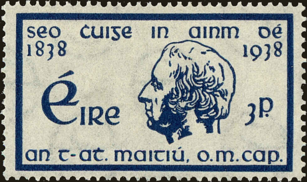 Front view of Ireland 102 collectors stamp
