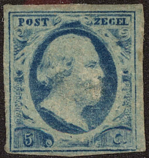 Front view of Netherlands 1 collectors stamp